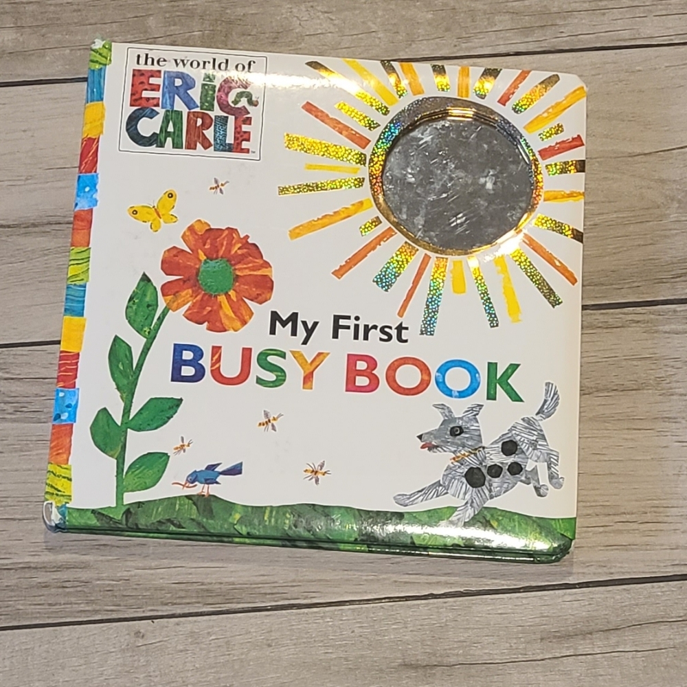 💐 Eric Carle My first busy book board book🧁🍋🎀🦄🪻🍍🍓🦉🐧💘